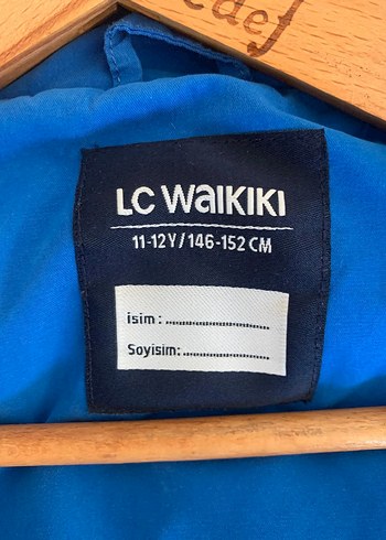 11-12 Yaş Beden mavi Renk Mavi Erkek Çocuk Düğmeli Denim Ceket