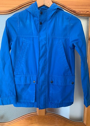 Mavi Erkek Çocuk Düğmeli Denim Ceket