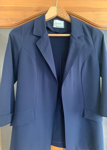 Diğer Düğmeli Lacivert Kadın Blazer Ceket ve Pantolon