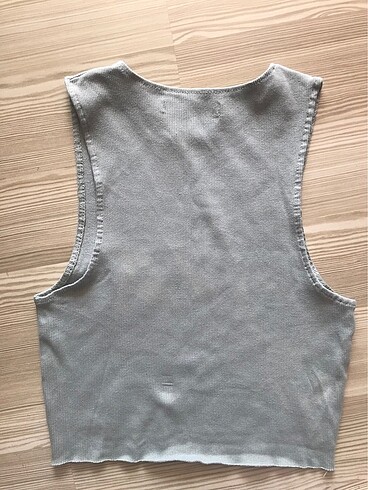 m Beden Pull&Bear Kolsuz Fitilli Top