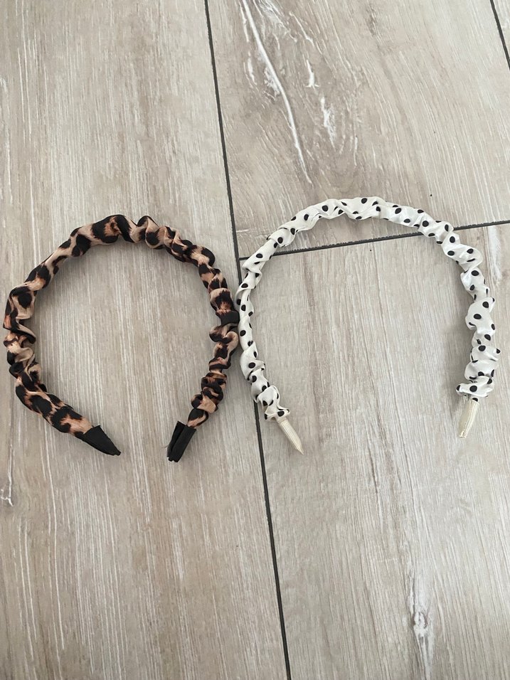 5 li Parlak Mavi Keten Lastikli Bohem Saç Bandı - Görsel 2