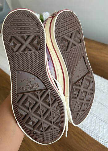 Mor Bağcıklı Yüksek Spor Ayakkabı - Görsel 4