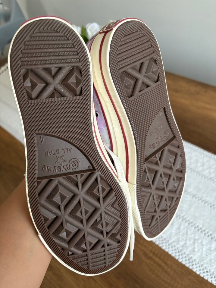 Mor Bağcıklı Yüksek Spor Ayakkabı - Görsel 4