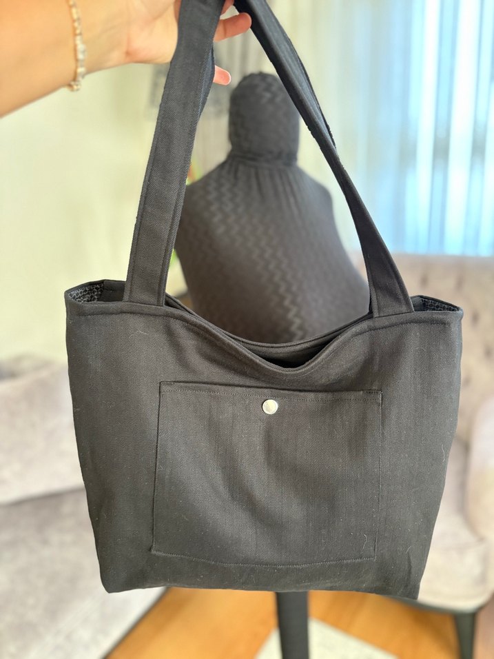 Siyah Drapeli Kadın Gotik El Çantası - Görsel 3