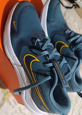 Nike Mavi Gri Bağcıklı Koşu Ayakkabısı - Görsel 3
