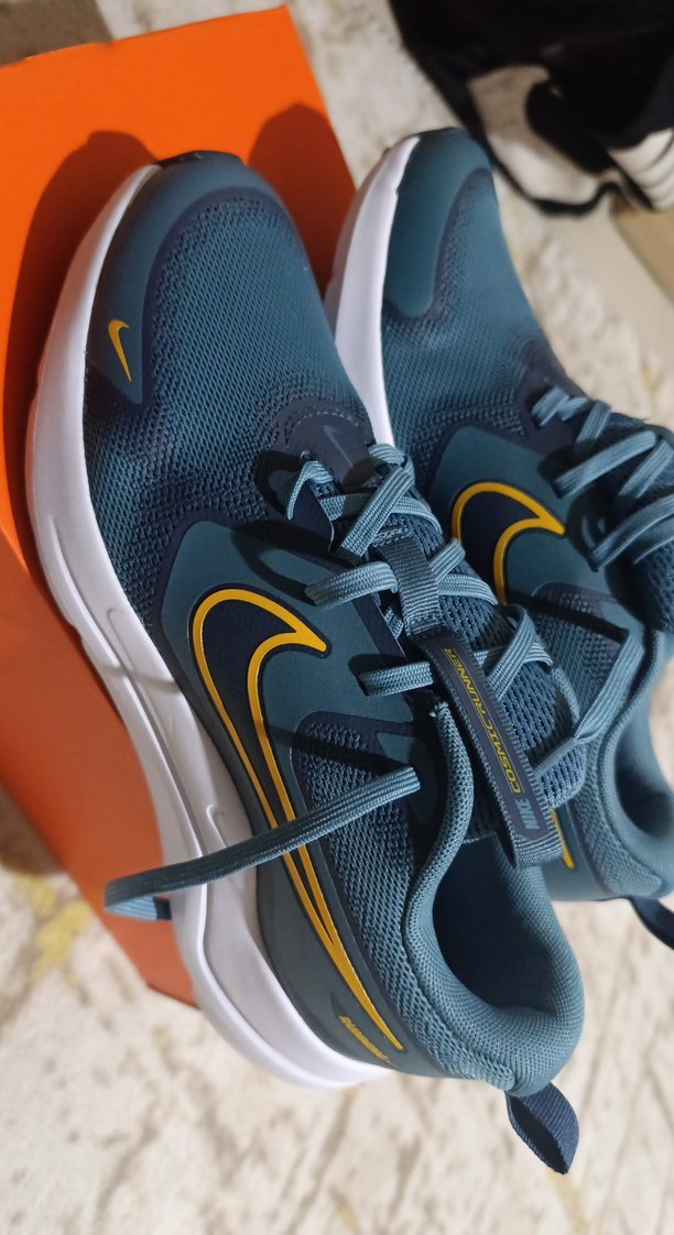 Nike Mavi Gri Bağcıklı Koşu Ayakkabısı - Görsel 3