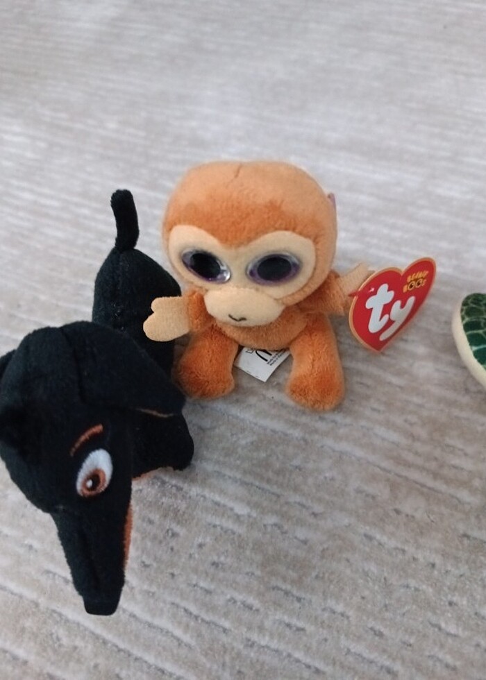 Mini peluş oyuncaklar 3 adet - Görsel 3