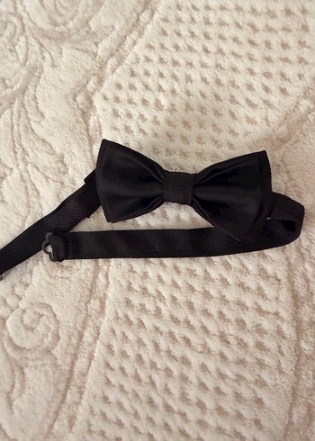 Siyah Düz Erkek Papyon - Görsel 4