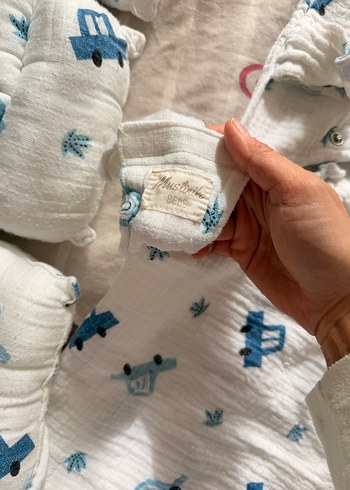 Bebek için Baskılı Keten Uyku Seti - Görsel 2