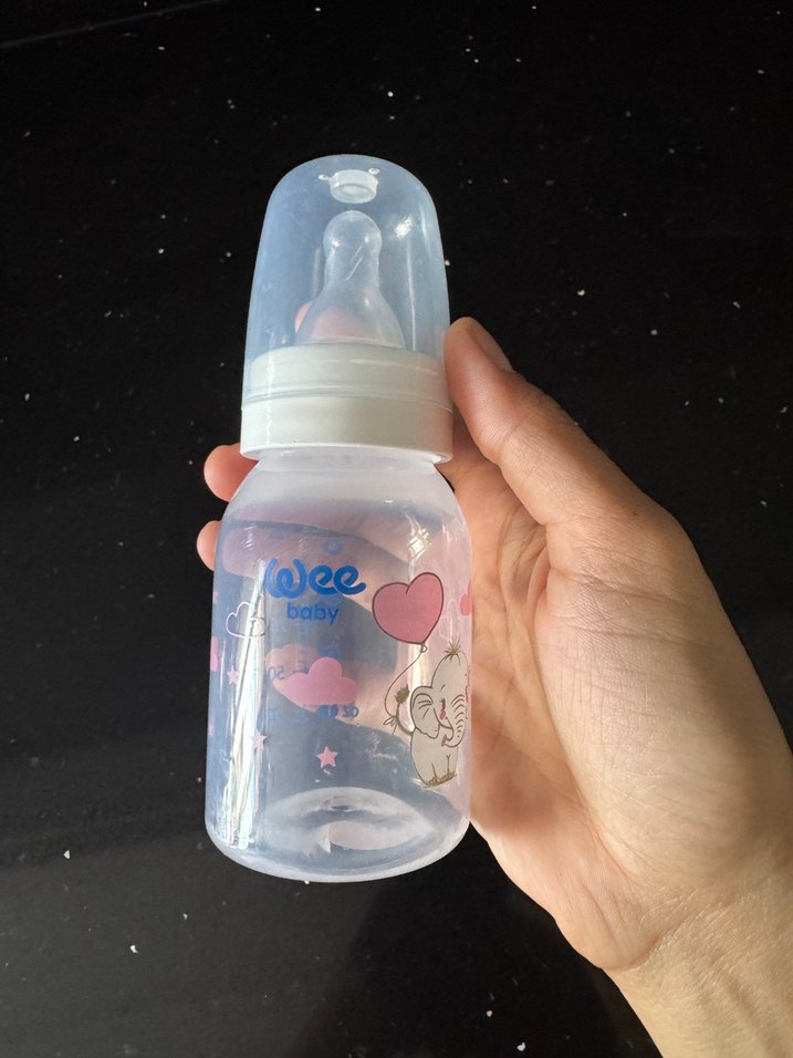 Beyaz Fil Figürlü Bebek Biberonu - Görsel 4