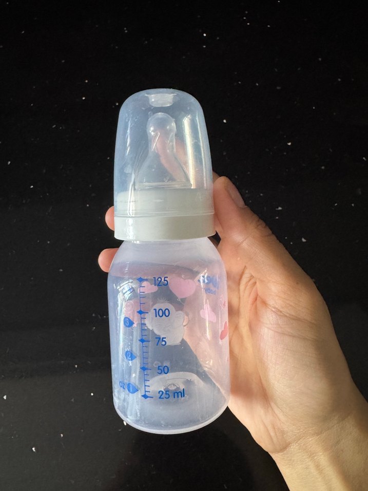 Beyaz Fil Figürlü Bebek Biberonu - Görsel 2