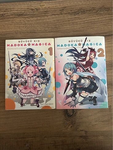 Madoka Magica Büyücü Kız Manga 1. Ve 2. Cilt