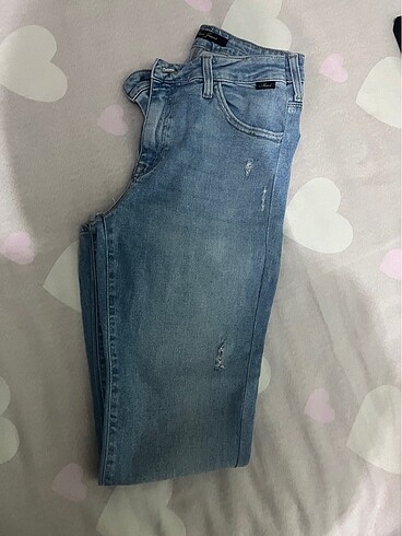 30 Beden Mavi jean dar paça