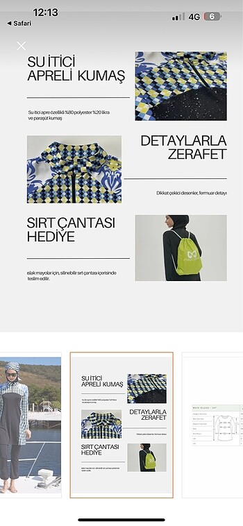 xl Beden Mayovera tesettür mayo 4 lü set