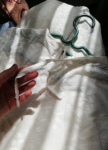 xs Beden Beyaz tesettür elbise