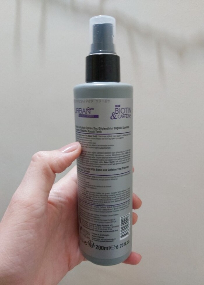 Urban biotin caffein dökülme karşıtı sprey tonik  - Görsel 2