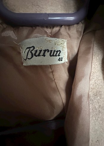 Kürklü Bej Uzun Kadın Kaban - Görsel 2