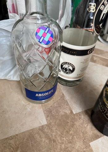Mavi Avant-Garde şişe