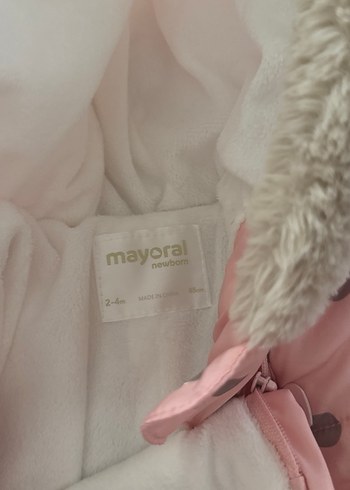 Mayoral Pembe Puantiyeli Kürklü Bebek Tulumu mayoral