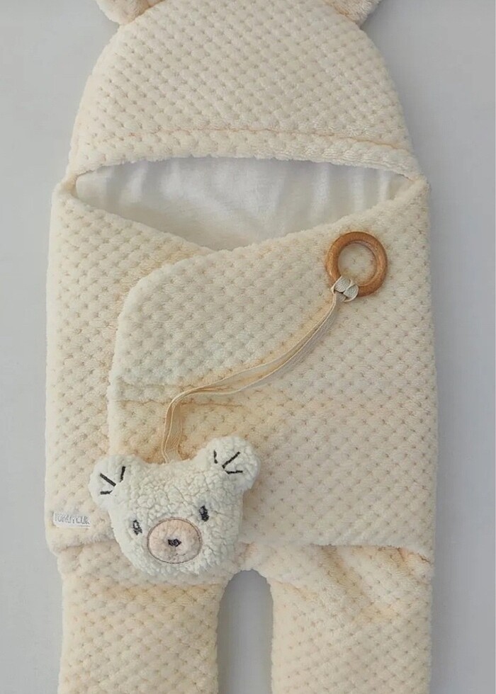 0-4 ay kullnıma uygun içi pamuklu kundak - Görsel 2