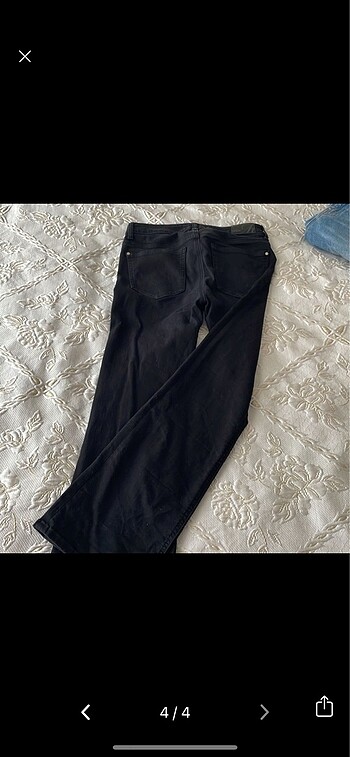 28 Beden siyah Renk mavi sıyah flare ıcon jean