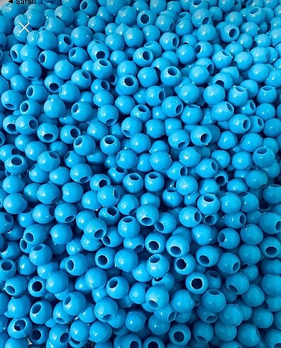 Beden DEKORATİF MAVİ KUZU PLASTİK BONCUK 10 mm