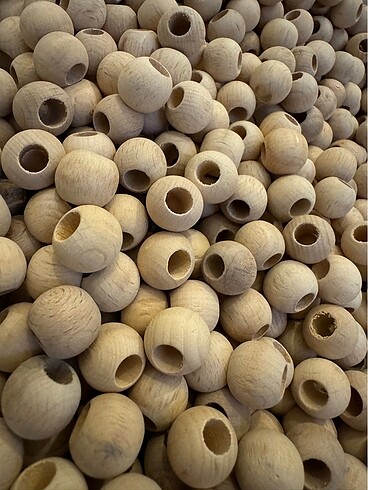 HAM AHŞAP YUVARLAK BONCUK 12 mm