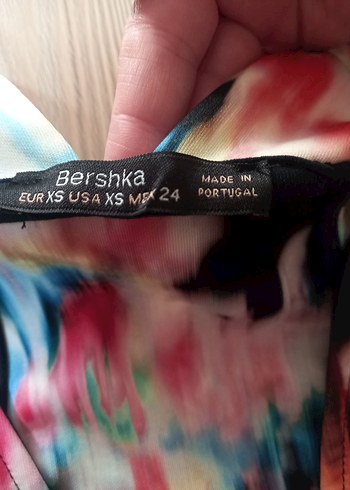 Bershka Bershka XS mini elbise dalgıç kumaş