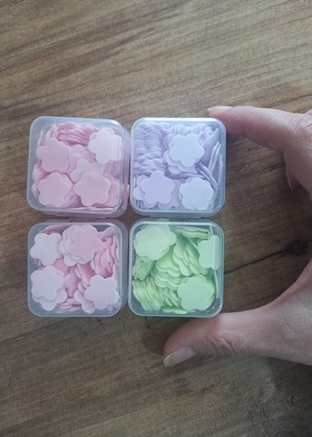 Diğer 4 kutu kağıt sabun yeni suda eriyen sihirli kağıt sabun seti