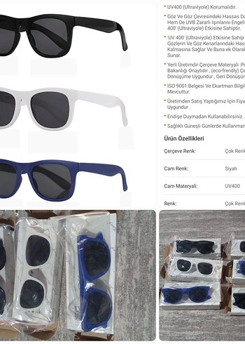 4-8 yaş çocuk model Uv400 koruma plaj vs güneş gözlüğü 1 adet - Görsel 5