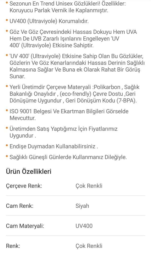4-8 yaş çocuk model Uv400 koruma plaj vs güneş gözlüğü 1 adet - Görsel 3