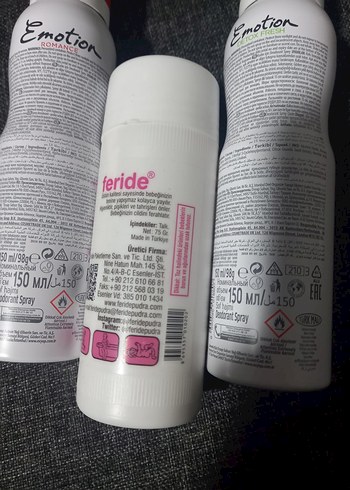 Emotion Romance ve Detox Kadın Deodorantlar, Feride Talk Pudrası - Görsel 2