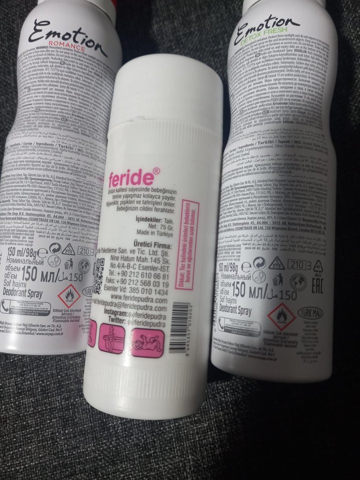 Emotion Romance ve Detox Kadın Deodorantlar, Feride Talk Pudrası - Görsel 2