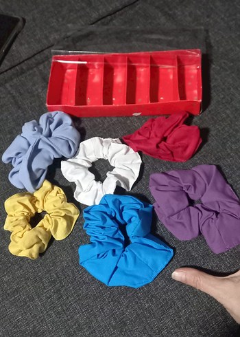 Hediye kutulu 6 lı kumaş toka seti yeni - Görsel 4