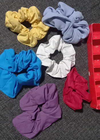 Hediye kutulu 6 lı kumaş toka seti yeni - Görsel 5