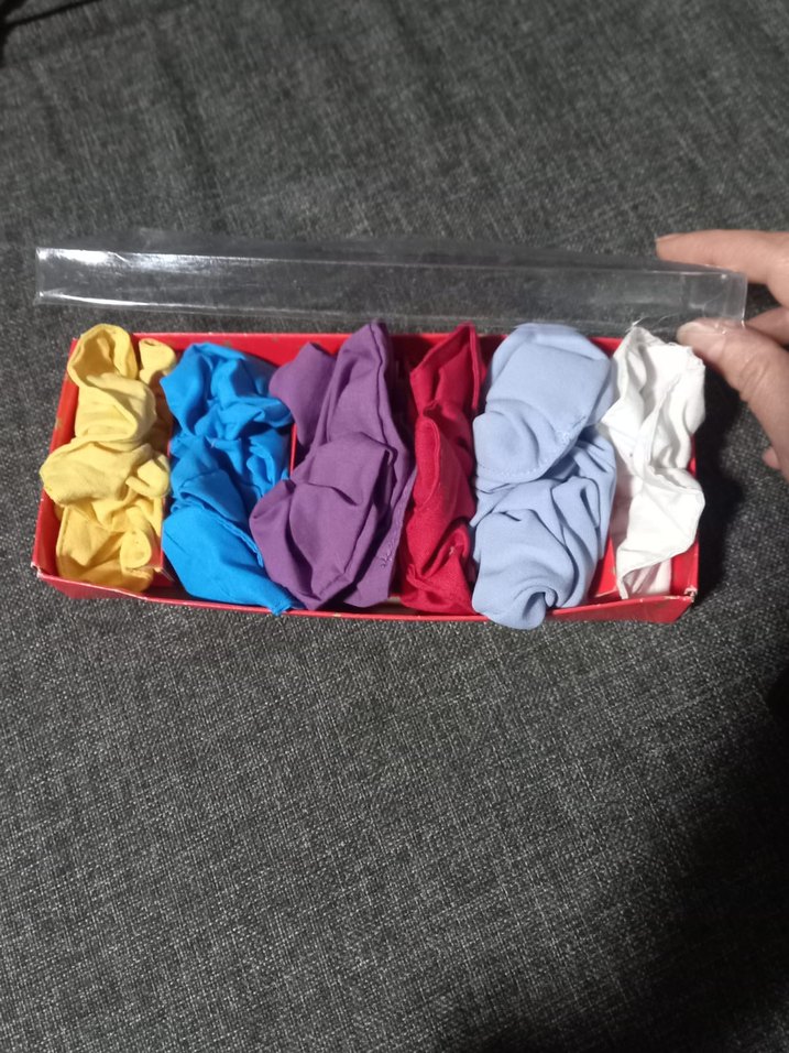 Hediye kutulu 6 lı kumaş toka seti yeni - Görsel 3