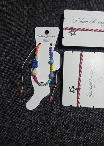 4 yıldız figürlü Marteniçka bileklik 1doğal taşlar boncuk halhal - Görsel 3