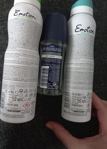 Fa ve Emotion Kadın Deodorant roll on Seti yeni üçlü birlikte - Görsel 2