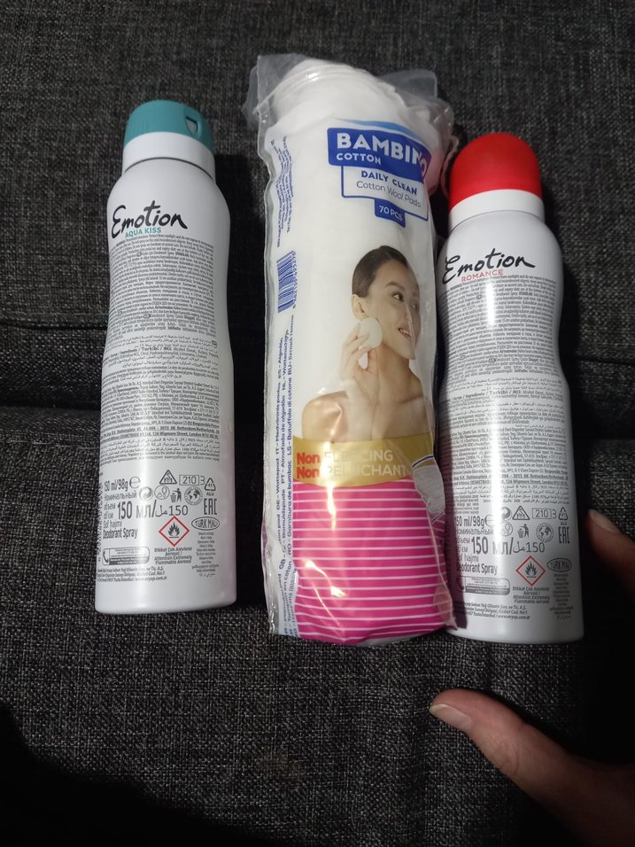 Emotion Kadın Deodorant ikili ve Bambino Pamuk Pedi - Görsel 2