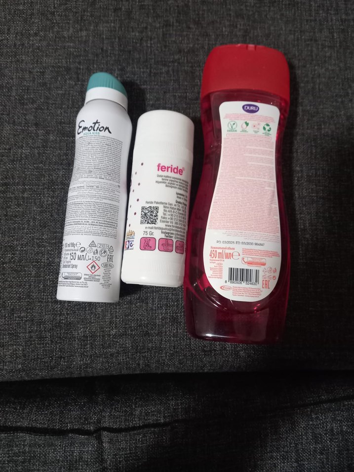 Duru lüks duş jeli Emotion deodorant Feride pudra yeni üçlü set - Görsel 2