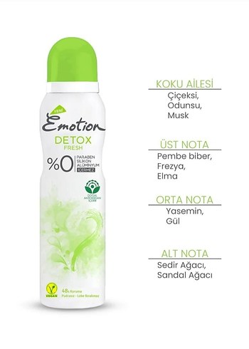 Emotion Kadın ve Jagler erkek Deodorant 150 şer ml ikili set 2li - Görsel 4