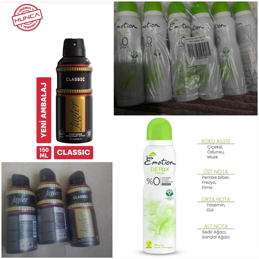 Emotion Kadın ve Jagler erkek Deodorant 150 şer ml ikili set 2li - Görsel 3