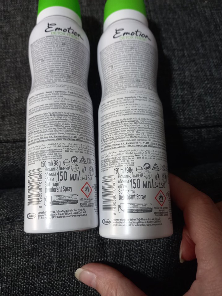 Emotion Detox Fresh Kadın Deodorant yeni İKİLİ fiyat 2 adet - Görsel 2