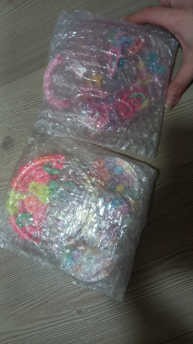 Renkli Boncuklu Çocuk Saç Seti 2 organizer kutulu tokalar - Görsel 2