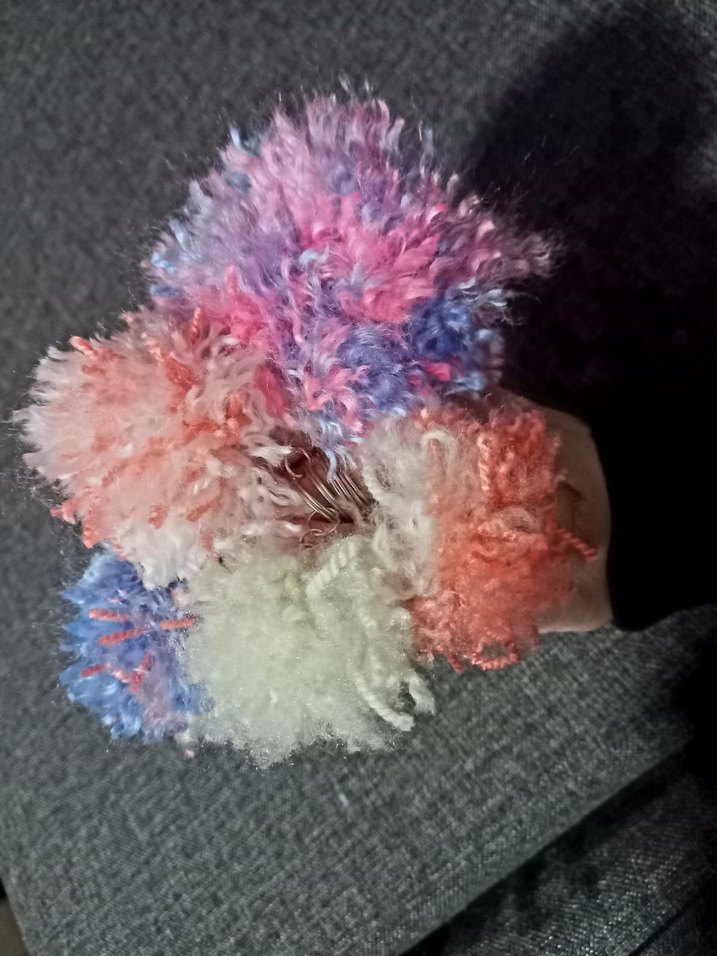 5 adet birlikte yeni anahtarlık çanta süsü rengarenk peluş set - Görsel 4