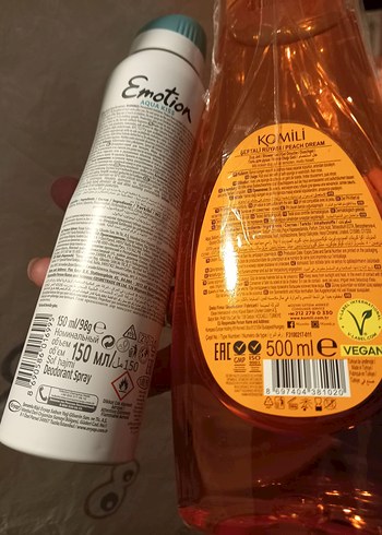 Emotion Aqua Kiss Kadın Deodorant ve Komili Şeftali Duş Jeli set - Görsel 2