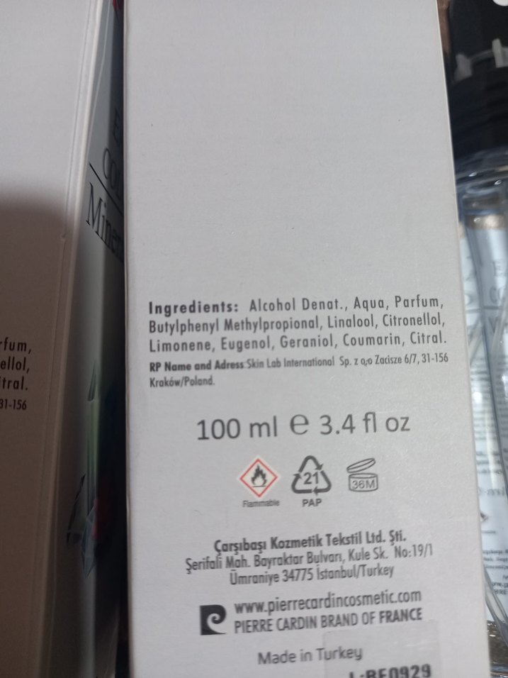 2 adet Pierre Cardin Mineral Spa parfümlü Kadın Kolonyası 80° - Görsel 3