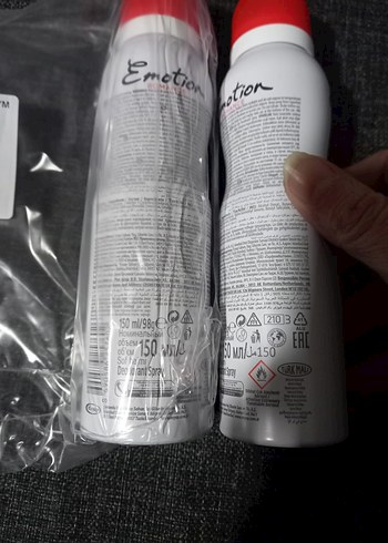 Emotion Romance Kadın Deodorant 150 şer ml yeni ikili set - Görsel 2