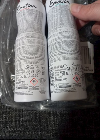 Emotion Romance ve Aqua Kiss Kadın Deodorant Seti yeni ikili set - Görsel 2