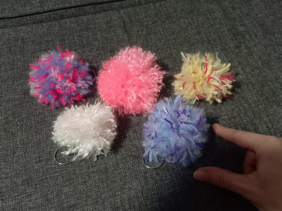 Renkli Kadın Anahtarlık Seti yeni beşli set - Görsel 2